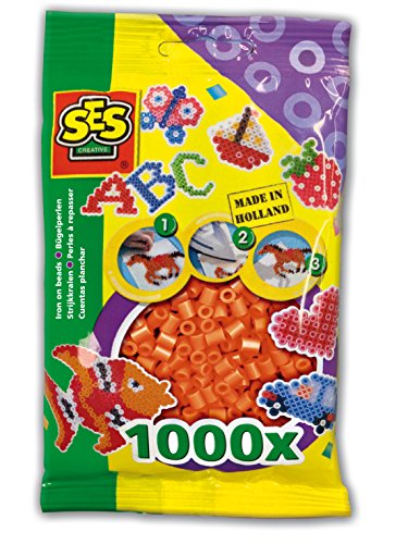 SES SES00707 - Perlen, 1000 Stück, orange SES SES00707 - Perlen, 1000 Stück, orange von SES Creative