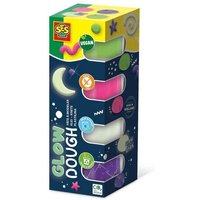 SES CREATIVE Leuchtknete Feel good glow 4x90g von SES Deutschland