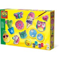 SES CREATIVE Gips- und Malset Gießen und Anmalen Lustige Figuren von SES Nederland b.v.