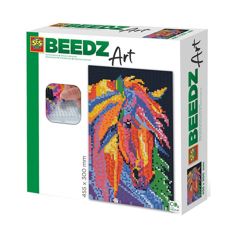 Bügelperlen BEEDZ ART – PFERD FANTASIE mit Stecktafeln von SES creative