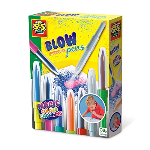 SES Creative 00283 Blow Airbrush Pens-Magischer Farbwechsel, M von SES Creative