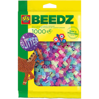 SES 00746 Bügelperlen 1000 Stück Glitzer Mix SES 00746 Bügelperlen 1000 Stück Glitzer Mix von SES