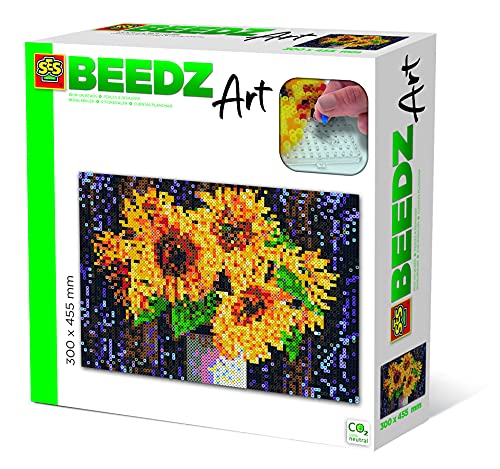 SES 06003 Sonnenblumen Bügelperlen, multicolor von SES Creative