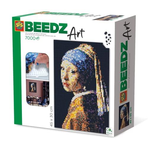 SES 06004 Vermeer - Das Mädchen mit dem Perlenohrring Bügelperlen, Mittel von SES Creative