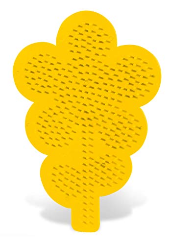 SES SES06092 Bügelperlen Stiftplatte Blume Stecktafel, Gelb von SES Creative
