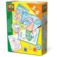 SES 14014 Aqualine-Glitzerkarten von SES