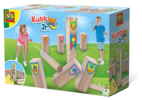 SES creative 02297 Kubb Junior, Diverse Farben, Large von SES Creative