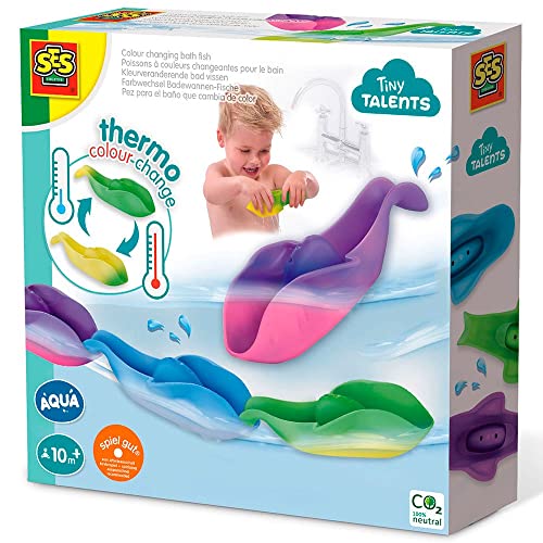 SES Creative 13135 - Magische Farbwechsel Badewannen-Fische für Kleinkinder, Farbwechselnde von SES Creative