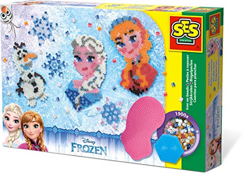 SES Creative 14736 Disney Frozen The icequeen 14736-Bügelperlenset, blau von SES Creative
