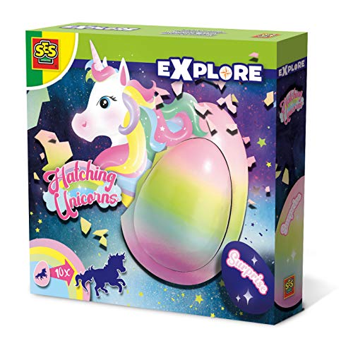 SES Creative | Magisches Einhorn Ei zum Ausbrüten | Spielzeug Überraschung Wachstum Kind 5+ Jahre | Sichere Materialien Ungiftig | Aktivität Geduld Beobachtung | Geschenkidee Einhorn Phantasie von SES Creative