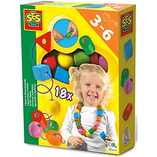 SES Creative 14808 Ich lerne auffädeln - Motorikspielzeug ab 3 Jahren für Jungen und Mädchen SES Creative 14808 Ich lerne auffädeln - Motorikspielzeug ab 3 Jahren für Jungen und Mädchen von SES Creative