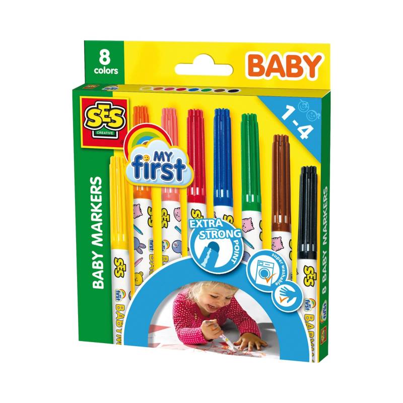 Ses My First Baby Marker 8 Farben von SES