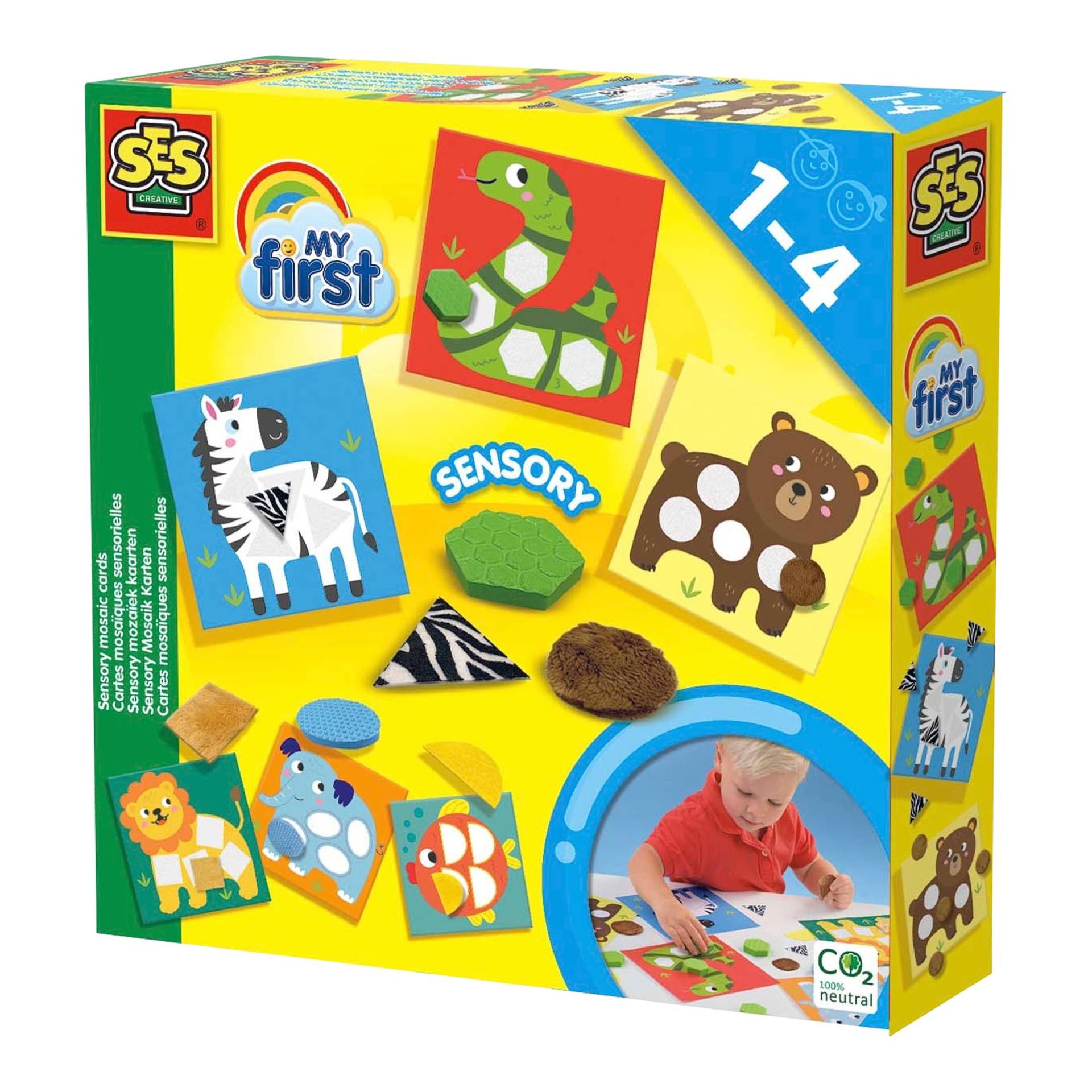 Ses My First Bastelset Sensory Mosaik Karten von SES