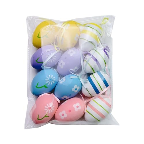 SETLNORA Ein Handbemaltes Ostern-Eier für Den Kindergarten, Spielzeug zum Ausmalen, Simulationseier, zum Ausmalen Von Eiern, Einfache Installation, Einfach zu Bedienen von SETLNORA