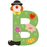 SEVI 81738 Holzbuchstabe B Clown 10 cm, Türbuchstabe für das Kinderzimmer SEVI 81738 Holzbuchstabe B Clown 10 cm, Türbuchstabe für das Kinderzimmer von SEVI