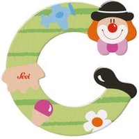 SEVI 81739 Holzbuchstabe C Clown 10 cm, Türbuchstabe für das Kinderzimmer SEVI 81739 Holzbuchstabe C Clown 10 cm, Türbuchstabe für das Kinderzimmer von SEVI