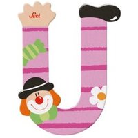SEVI 81757 Holzbuchstabe U Clown 10 cm, sortiert SEVI 81757 Holzbuchstabe U Clown 10 cm, sortiert von SEVI