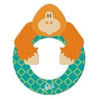 SEVI 83015 Tier Holzbuchstabe 10 cm, O-rang-Utan, Türbuchstabe für das Kinderzimmer von SEVI