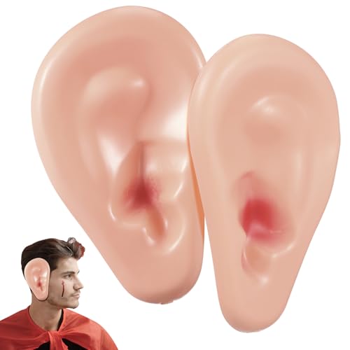 SEWACC 1 Paar Cosplay Schweineohren Halloween Kostüm Zubehör Gefälschte Ohr Requisiten für Halloween Dekor Kunststoff 5,7 x 3,74 Zoll SEWACC 1 Paar Cosplay Schweineohren Halloween Kostüm Zubehör Gefälschte Ohr Requisiten für Halloween Dekor Kunststoff 5,7 x 3,74 Zoll von SEWACC