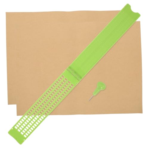 SEWACC 1 Satz Braille-Tafel Kreidestift Würfel berühren Braille schreibtafel Braille-Schreibtafel schreibpapier Blindenschriftplatte aus Kunststoff Blindenschrifttafel mit Stift Plastik SEWACC 1 Satz Braille-Tafel Kreidestift Würfel berühren Braille schreibtafel Braille-Schreibtafel schreibpapier Blindenschriftplatte aus Kunststoff Blindenschrifttafel mit Stift Plastik von SEWACC