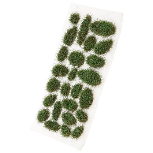 1 Schachtel Gras-Modell Miniaturen Gefälschtes Moosgras Grasbüschelmodell Laubgeländemodell Maßstabsgetreues Zugzubehör Statischer Sandtischbäume Lieferungen Modellieren Harz von SEWACC