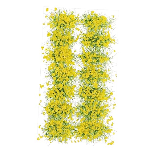 SEWACC 1 Schachtel Sandtisch Modellbau mit Künstlichem Gras und Siamese Blumen Robustes Outdoor Baumaterial für Miniaturlandschaften Dekoratives Bastelgras für Garten und Sand Table von SEWACC