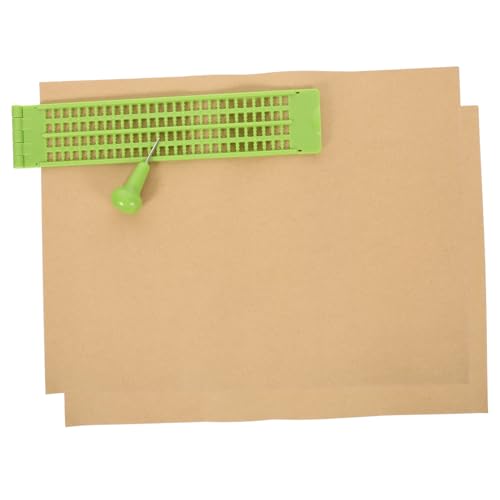 SEWACC 1 Set Braille Tafel Braille Druck Permanentmarker Braille Druckerstift Whiteboard Marker Spiel Braille Lernset Braille Und Stylus Schreibsets Benutzerdefinierter Kunststoff von SEWACC