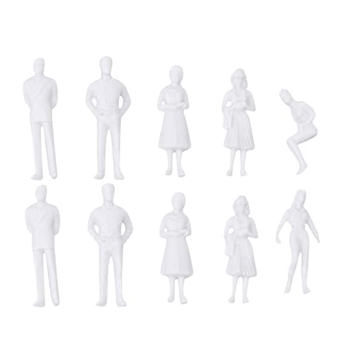 SEWACC 10 Stück Maßstab Modell Menschen Figuren für Architektur Modellbau DIY Bemalbar für Sandtisch Landschaft Dollhouse Zubehör SEWACC 10 Stück Maßstab Modell Menschen Figuren für Architektur Modellbau DIY Bemalbar für Sandtisch Landschaft Dollhouse Zubehör von SEWACC