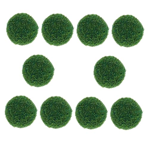 SEWACC 10 Stück Realistische Topiary Pflanzenbälle für Dollhouses Mikrolandschaften DIY Dekorationen und Sandtisch Grün und Kompakt SEWACC 10 Stück Realistische Topiary Pflanzenbälle für Dollhouses Mikrolandschaften DIY Dekorationen und Sandtisch Grün und Kompakt von SEWACC
