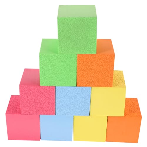 SEWACC 10 Stück Schaumstoffgeometrische Würfel Bunte Lernspielzeuge für Kreative und Pädagogische Bausteine für und Problemlösung Rot Gelb Blau Grün Orange SEWACC 10 Stück Schaumstoffgeometrische Würfel Bunte Lernspielzeuge für Kreative und Pädagogische Bausteine für und Problemlösung Rot Gelb Blau Grün Orange von SEWACC