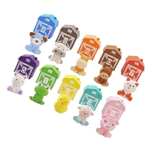 SEWACC 10 Stück Teiliges Bunte Tier Fingerpuppen für Dehnbar aus Hochwertigem Kunststoff Spielerisch Lernen und Geschichtenerzählen Geeignet für Junge Mädchen und Kleinkinder Interaktives von SEWACC