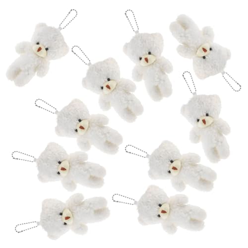 SEWACC 10 Stück Teiliges Mini Plüschbären Tragbare Verschleißfeste Niedliche Kleine Bärenfiguren Weiche Kuscheltiere als Schlüsselanhänger DIY Taschenanhänger und Partydeko Kompakt und SEWACC 10 Stück Teiliges Mini Plüschbären Tragbare Verschleißfeste Niedliche Kleine Bärenfiguren Weiche Kuscheltiere als Schlüsselanhänger DIY Taschenanhänger und Partydeko Kompakt und von SEWACC