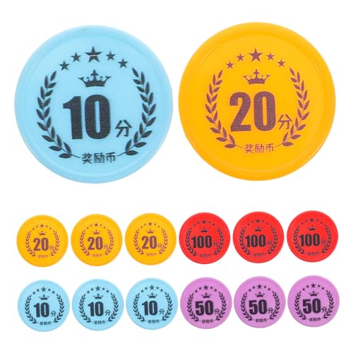 SEWACC 100 Stück Teiliges Spielchips für Mathe Lernen und Verhaltensbelohnung Wiederverwendbare Bunte Kunststoff Marker für Zählspiele und Pädagogisches Zubehör von SEWACC