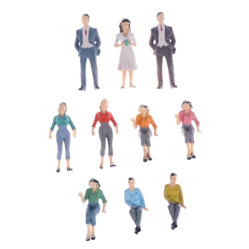 SEWACC 10Stücke Bemalte Figuren für Modelleisenbahnen Zufällige Farben und Stile Hochwertigem für Zuglayouts und Architekturprojekte Langlebig und Leicht SEWACC 10Stücke Bemalte Figuren für Modelleisenbahnen Zufällige Farben und Stile Hochwertigem für Zuglayouts und Architekturprojekte Langlebig und Leicht von SEWACC
