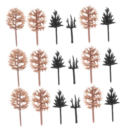 SEWACC 116 Stück Teiliges Mini Modellbäume aus Stabilem Kunststoff Realistische Kleine Bäume für Modellbau Sandtisch Diorama Eisenbahnlandschaft Platzsparend für DIY-mikrolandschaften von SEWACC