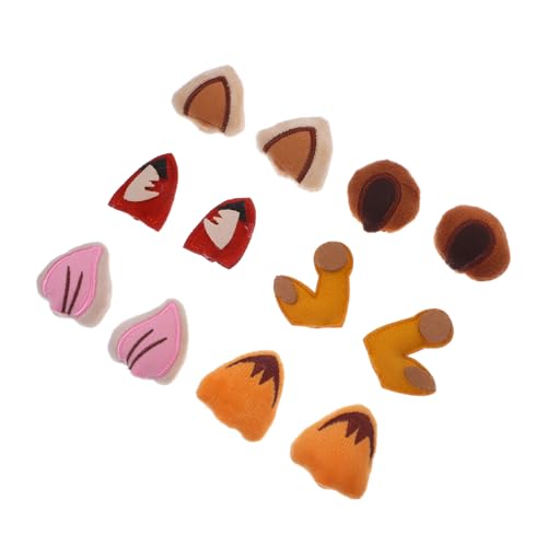 SEWACC 12 Stück Plüsch-tierohren Zum Basteln, Diy-kostümzubehör – Schwein, Tiger, Fuchs, Bär, Katze, Ohren Für Cosplay, Basteln, Diy-stirnband, Haarspange, Zubehör SEWACC 12 Stück Plüsch-tierohren Zum Basteln, Diy-kostümzubehör – Schwein, Tiger, Fuchs, Bär, Katze, Ohren Für Cosplay, Basteln, Diy-stirnband, Haarspange, Zubehör von SEWACC