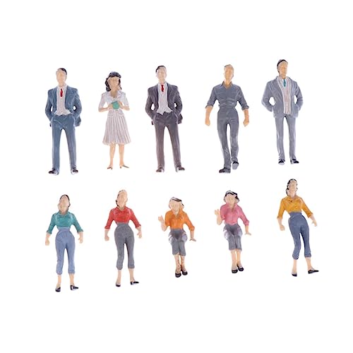 SEWACC 15 Stück Teiliges Bemalte Miniaturfiguren aus Kunststoff Realistische Modellbau Menschen für Landschaft Bauprojekte Modelleisenbahn und Bahnhofsdekoration und Zufällige Farbe SEWACC 15 Stück Teiliges Bemalte Miniaturfiguren aus Kunststoff Realistische Modellbau Menschen für Landschaft Bauprojekte Modelleisenbahn und Bahnhofsdekoration und Zufällige Farbe von SEWACC