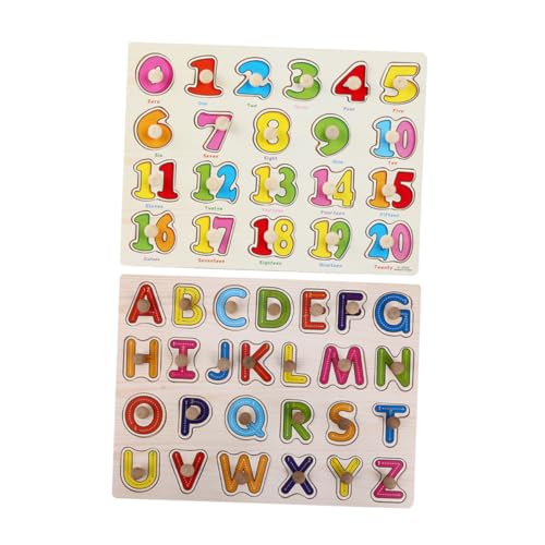 SEWACC 2 Satz Montessori Holz Alphabet und Zahlen Puzzle für Kleinkinder Pädagogisches Lernspielzeug aus Hochwertigem Holz Zahlen Lernen und Kreativen Teiliges mit Buchstaben und SEWACC 2 Satz Montessori Holz Alphabet und Zahlen Puzzle für Kleinkinder Pädagogisches Lernspielzeug aus Hochwertigem Holz Zahlen Lernen und Kreativen Teiliges mit Buchstaben und von SEWACC
