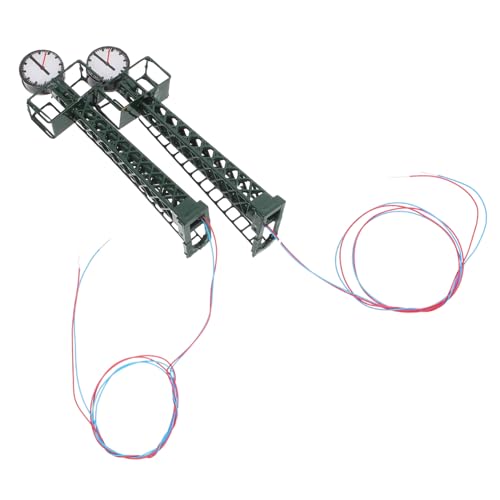 SEWACC 2 Stück Langlebige Gittermastleuchten für Dioramen und Modellbau für Sammler und Modellbahnbeleuchtung SEWACC 2 Stück Langlebige Gittermastleuchten für Dioramen und Modellbau für Sammler und Modellbahnbeleuchtung von SEWACC