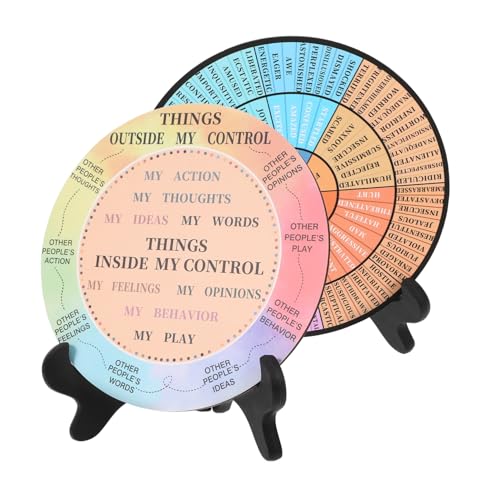 SEWACC 2 Stück Mental Health Wheel Chart Decor Roller Wire Flip Roulette Roue Casters Schild para Feelings Wheel Poster Mental Health Feelings Color Wheel Emotion Wheel Chart Cart SEWACC 2 Stück Mental Health Wheel Chart Decor Roller Wire Flip Roulette Roue Casters Schild para Feelings Wheel Poster Mental Health Feelings Color Wheel Emotion Wheel Chart Cart von SEWACC