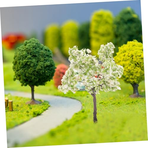 SEWACC 2 Stück Miniatur Landschaftsbäume Realistische Pflanzen Schwamm Lebendige Gartendeko Figuren für Mikro Landschaften Vielseitige Tisch und Raumdekoration Langlebig und Detailreich von SEWACC