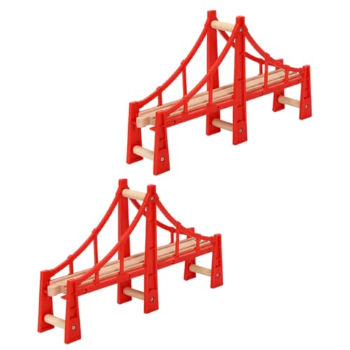 SEWACC 2 Stück Spur für kinderspielzeug игрушки для девочек Zug spielzeuge züge Spielzeugbrücken Zuganschlüsse -Verbindungsbrücken hölzern rot SEWACC 2 Stück Spur für kinderspielzeug игрушки для девочек Zug spielzeuge züge Spielzeugbrücken Zuganschlüsse -Verbindungsbrücken hölzern rot von SEWACC