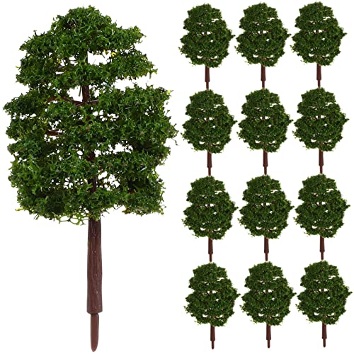 SEWACC 20 Stück Simulationsbaummodell Künstliches Baummodell Klein Zypressenbaum-Modell Immergrün Laubabwerfend Schüttgut Baumminiaturen Wald Gefälschte Modellbäume Noch Modellbaum Green von SEWACC