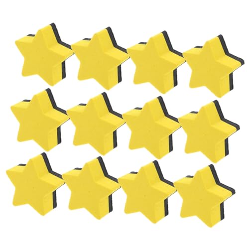 SEWACC Stück Whiteboard-radierer Radiergummis Bretter Planke Weiß Punkt Papierfahne Markierungen Sternausschnitte Mini-whiteboard Tragbarer Trockenlöscher Schulmaterial Magnet von SEWACC