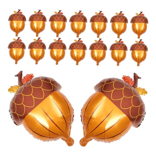 SEWACC 25 Stück Teiliges Aluminiumfolie Luftballon Motiv Große Wiederverwendbare Partydekoration für Herbst Erntedankfest Wetterfeste Indoor Outdoor-ballons für Thanksgiving von SEWACC