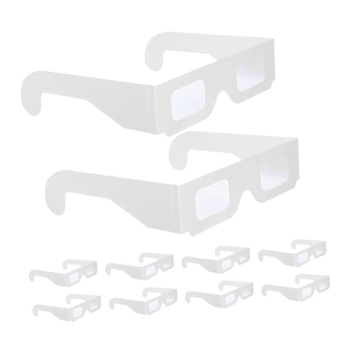 SEWACC 25 Stück Teiliges Diffraktionsbrillen aus Papier Weißes Diy-design Kreative Festivalbrillen Fotorequisiten Leichte Partybrillen für Karneval und Feierlichkeiten SEWACC 25 Stück Teiliges Diffraktionsbrillen aus Papier Weißes Diy-design Kreative Festivalbrillen Fotorequisiten Leichte Partybrillen für Karneval und Feierlichkeiten von SEWACC