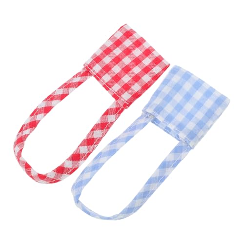 SEWACC 2stücke Kleine Canvas-umhängetasche Im Karomuster Für Puppen Winzige Tasche Mit Trageband Als Mini-Handtasche Oder Puppenzubehör Für Mädchen Und Sammler SEWACC 2stücke Kleine Canvas-umhängetasche Im Karomuster Für Puppen Winzige Tasche Mit Trageband Als Mini-Handtasche Oder Puppenzubehör Für Mädchen Und Sammler von SEWACC