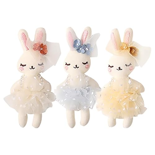 SEWACC 3 Pcs Stofftierhasen DIY Kaninchenpuppen Plüschgefüllte Hase Für DIY -Kopfschmuck SEWACC 3 Pcs Stofftierhasen DIY Kaninchenpuppen Plüschgefüllte Hase Für DIY -Kopfschmuck von SEWACC