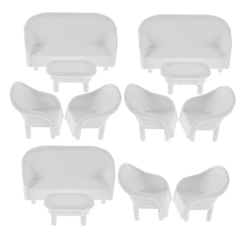 SEWACC 3 Sätze Simulationsmöbel Mini-couchspielzeug Möbelschmuck Für Puppenstuben Feengarten Mini-möbel Miniaturpuppenmöbel Stellen Sie Sich Vor, Sie Mini-möbel Weiß Plastik SEWACC 3 Sätze Simulationsmöbel Mini-couchspielzeug Möbelschmuck Für Puppenstuben Feengarten Mini-möbel Miniaturpuppenmöbel Stellen Sie Sich Vor, Sie Mini-möbel Weiß Plastik von SEWACC