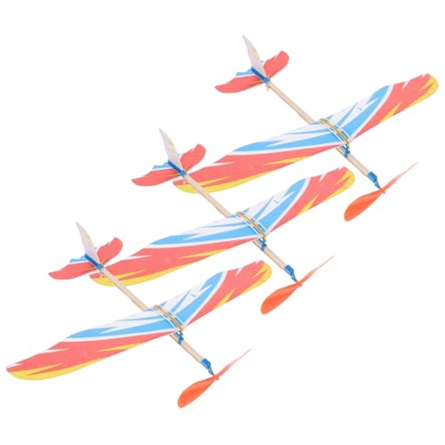 SEWACC 3 Stücke Selbstgemacht Flugzeug Modell Gummiband Vogeldesign Pädagogisches Lernspielzeug für Kinder für Bastelprojekte und Familienaktivitäten SEWACC 3 Stücke Selbstgemacht Flugzeug Modell Gummiband Vogeldesign Pädagogisches Lernspielzeug für Kinder für Bastelprojekte und Familienaktivitäten von SEWACC